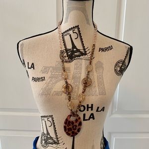 Beaded statement necklace